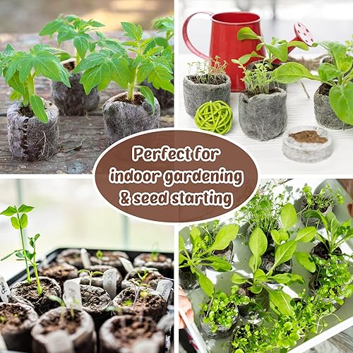 Miniatura 6 de Legigo 300 cápsulas de inicio de pellets de turba de 1181in tapones de arranque comprimidos de fibra de pellets que ayudan a evitar golpes de raíz