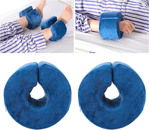 Miniatura 4 de JIAHG Almohada de elevación de pies para alivio de presión poscirugía Cojín de apoyo para el talón del tobillo con almohada de reposo en la cama,