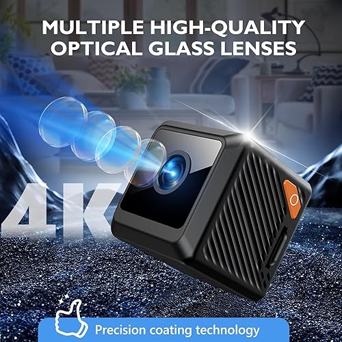 Miniatura 2 de Mini cámara de seguridad inalámbrica 2025, fácil de operar, de grado militar, a prueba de golpes, cámara oculta, cámara espía 2K con batería de