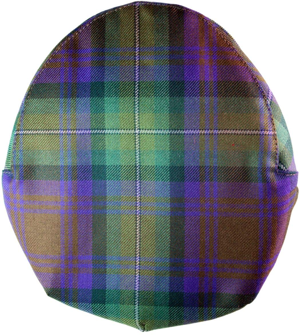 I LUV LTD Flat Cap Mens Isle of Skye Tartan Medium Size 58