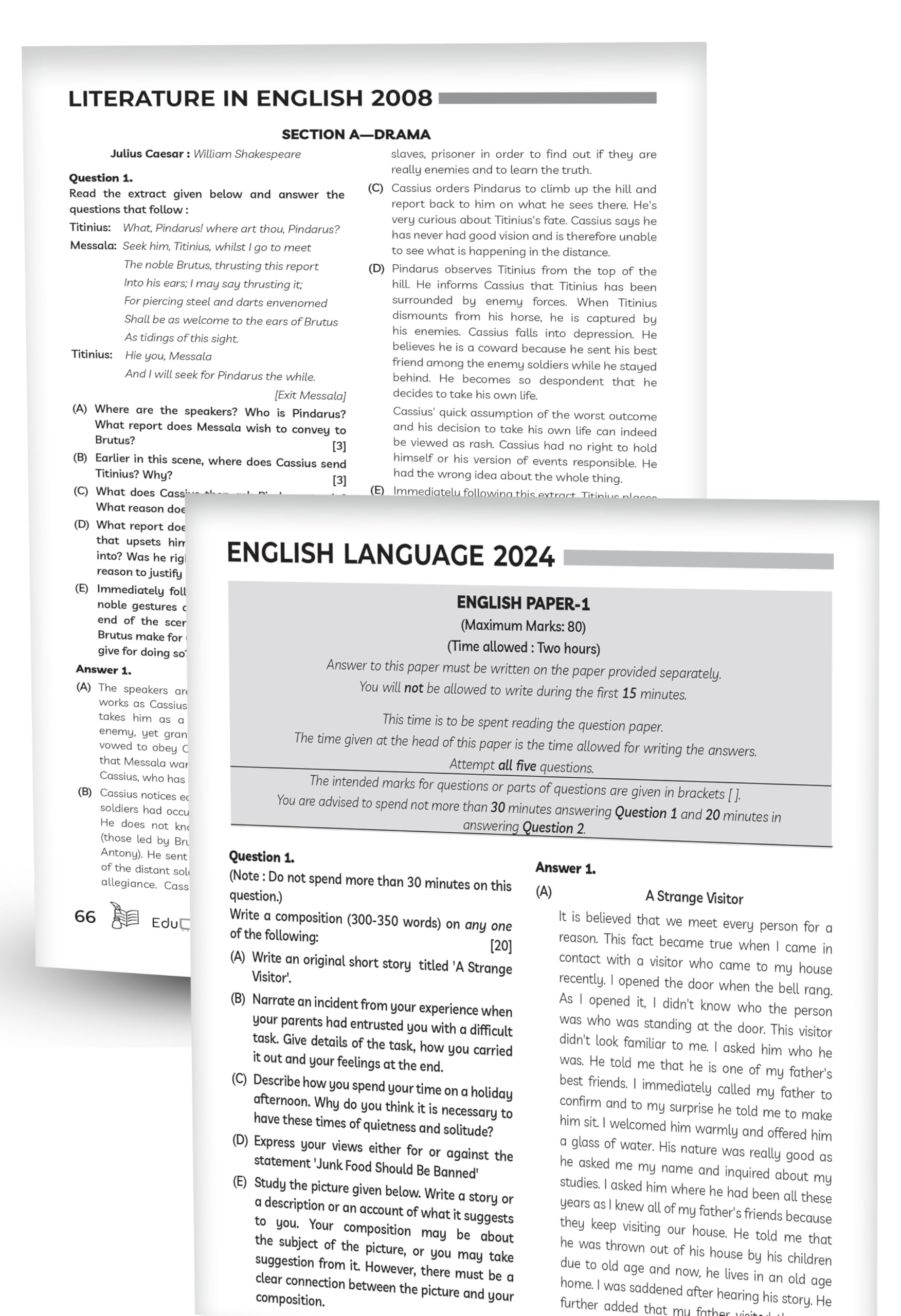 (OLD) Educart ICSE 10 Years Solved Papers Class 10 Physics, Chemistry, Mathematics, Biology, History and Civics, Geography, Hindi, English Language & ... Prescribed by CISCE for 2025 Examinations) 2