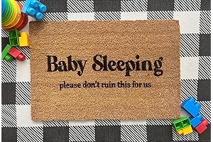 Baby Sleeping Please Don't Interrupt Doormat