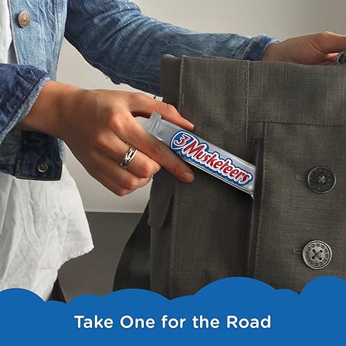 Miniatura 4 de 3 Mosqueteros Chocolate Candy Bar Individuales 6 quilates 1152 oz