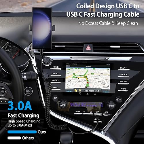 Miniatura 4 de Cargador rápido de coche para iPhone 15 Pro Max 15 Plus Android tipo C encendedor de cigarrillos enchufe con 3 pies USB C a C cable de carga rápida