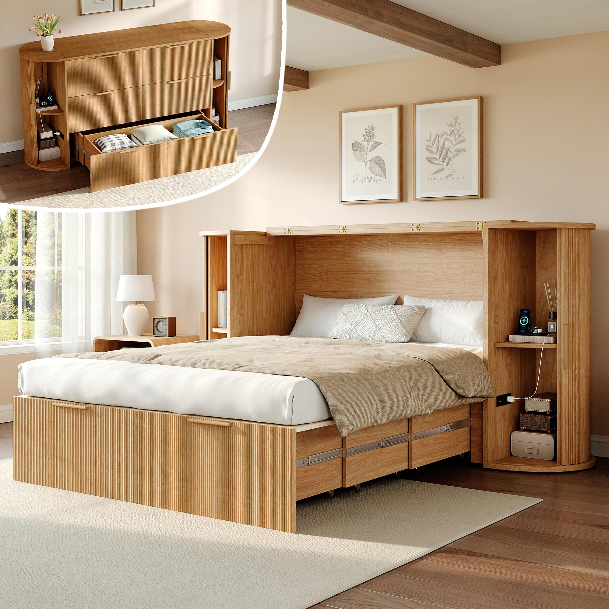 AMERLIFE Full Murphy Bed