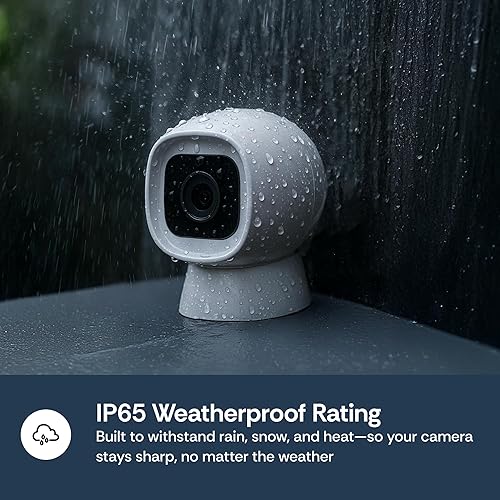 Miniatura 7 de Luna 2K - Cámara para interiores y exteriores IP65 Wi-Fi inteligente de seguridad para el hogar, enchufable, con foco, base magnética, aplicación