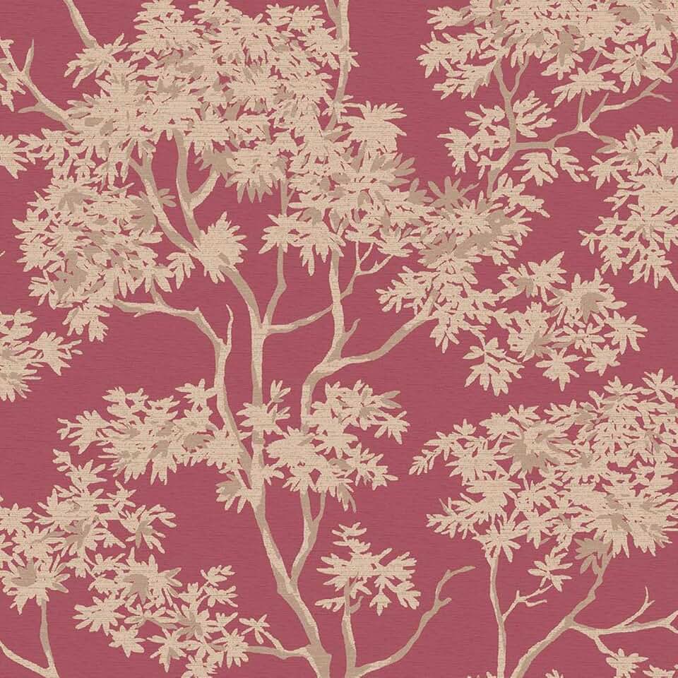 Amazon.co.uk red and cream wallpaper