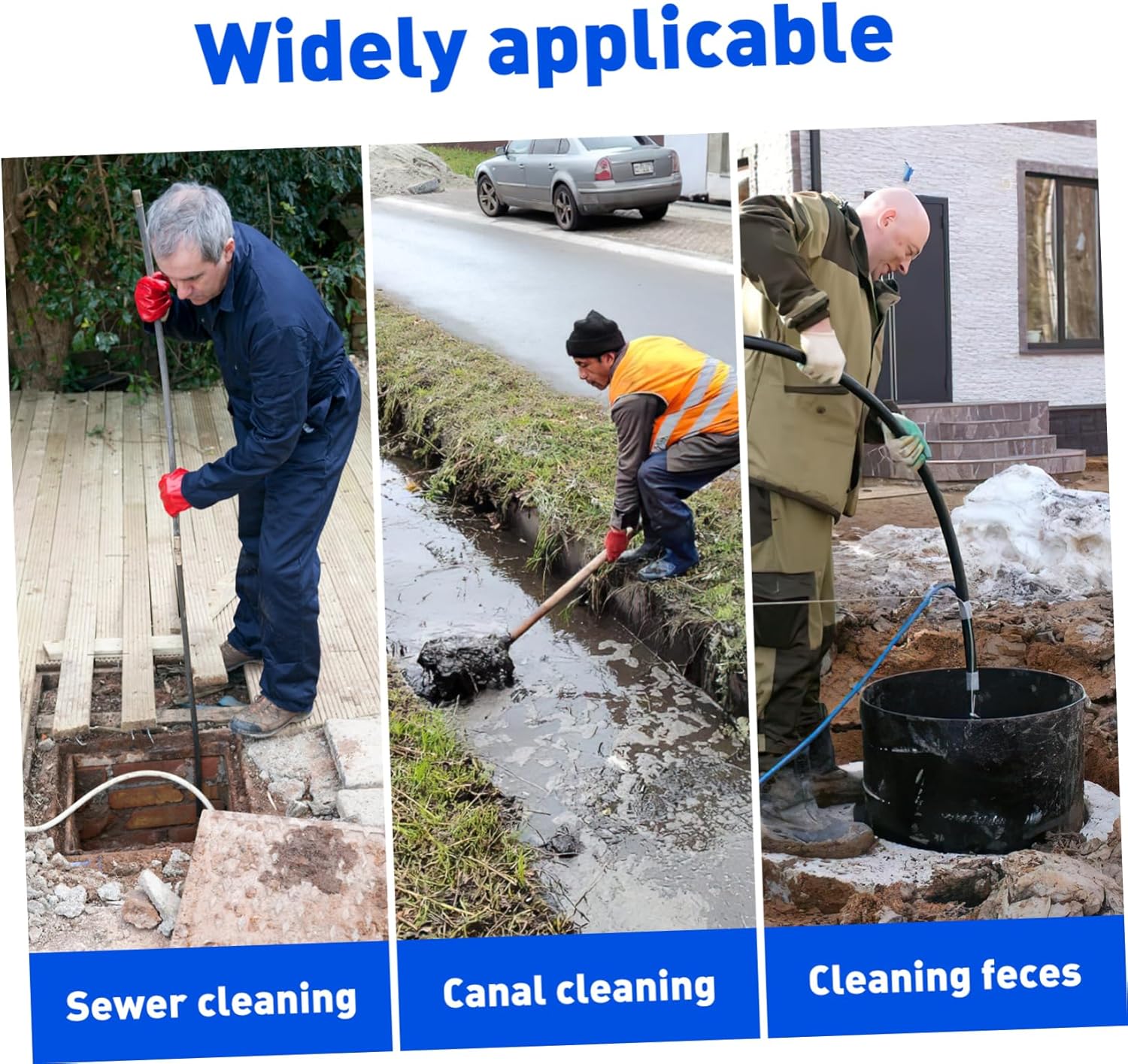 Ergonomic Sifting Shovel Drain Cleaning Tool Mud Scoop Garden Drainage Replacement Shovel Corrosion-Resistant