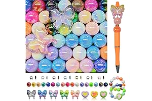 16MM Acrylic Loose Beadable Pen Beads