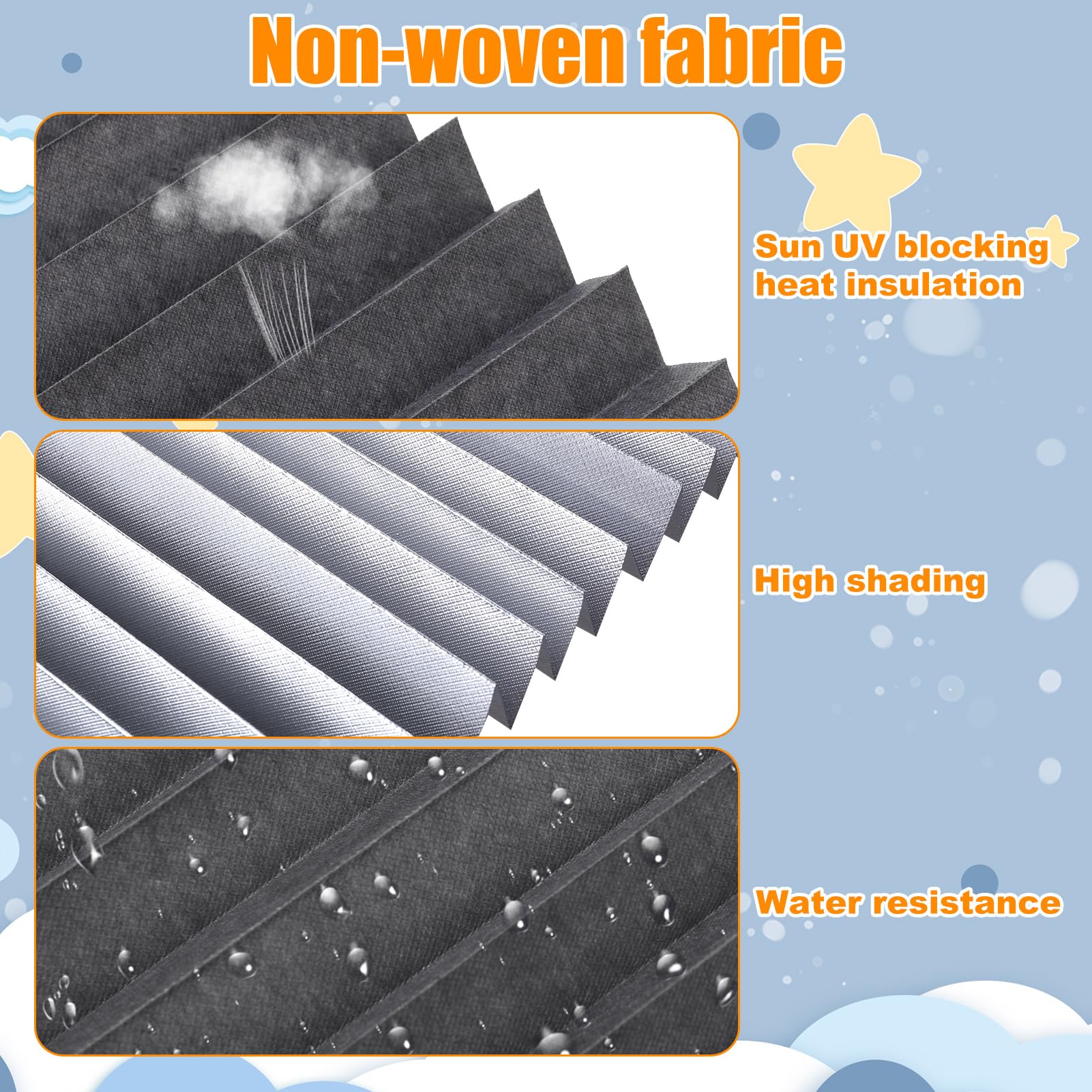 2 Pack Temporary Blackout Blinds - Image 2