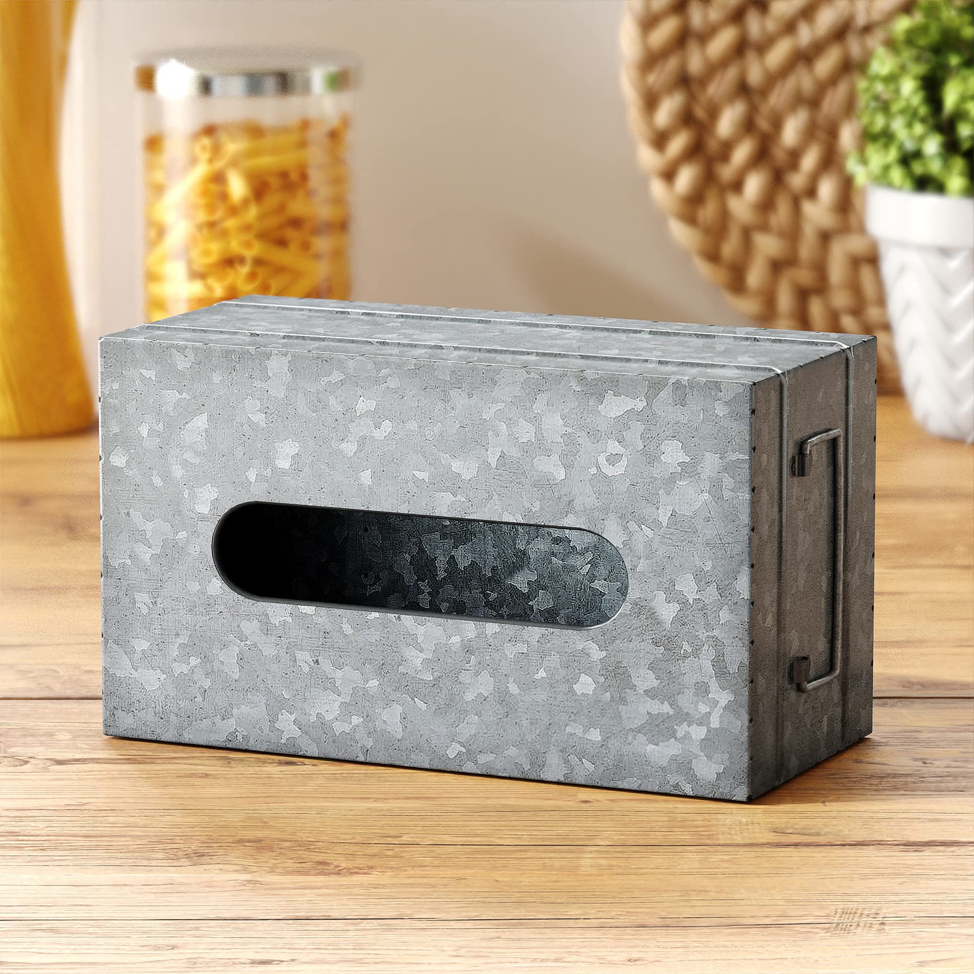 Couvercle Boîte à Mouchoirs Imprimé Peau De Vache - Support Décoratif En Simili Cuir, 13,2 Cm
