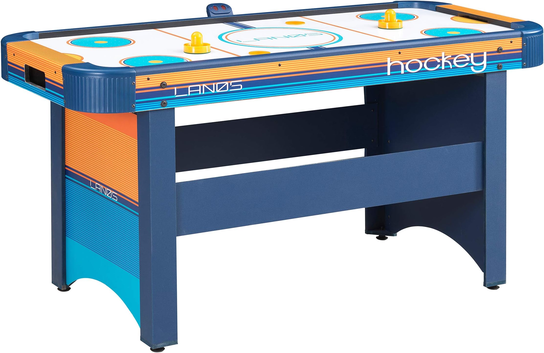 Air Hockey Table for Kids and Adults | 5 Foot Air Hockey Game Table with Electronic Scoreboard, Powerful Dual-Air Blowers, 4 Pushers, and 2 Hockey Pucks | Ice Hockey Game Room Table