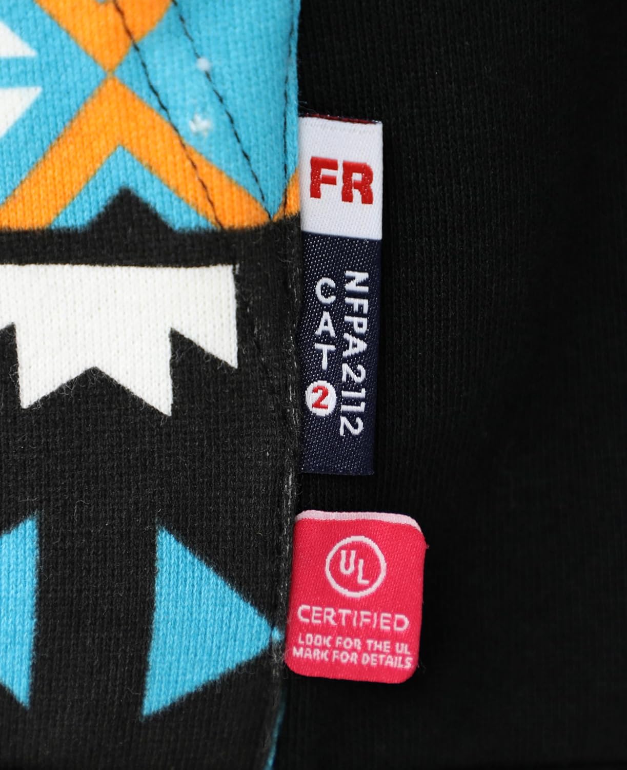 BOCOMAL FR Hoodies Bohemian Printed 1/4 Zipper Pullover 10.5oz Cotton Fleece Fire Resistant Hooded Sweatshirts - Image 4