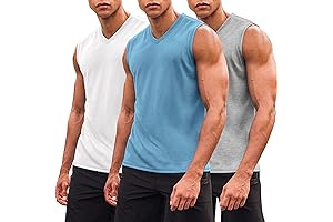 COOFANDY Mens Workout Tank Tops with Deep V Neck Package