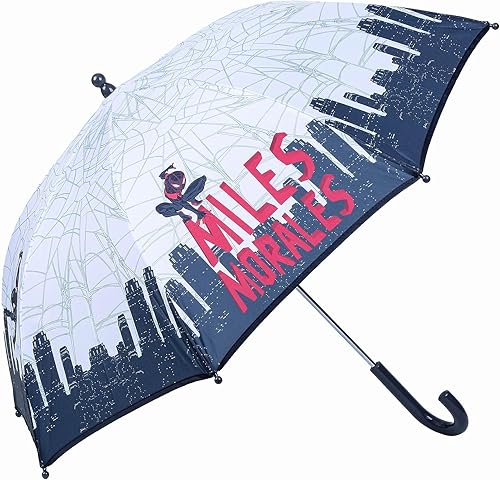 Marvel Paraguas de Disney Spider-ManVengadores para niños, paraguas de cúpula de apertura automática para niños, paraguas gráfico de superhéroes