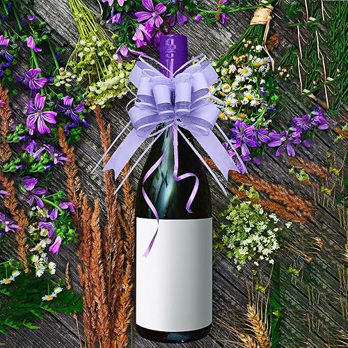 Miniatura 167 de WEWILUCK Lazos de regalo para regalos, lazos rosas para envolver regalos, lazos de regalo con cinta para bodas, despedidas de soltera y decoración