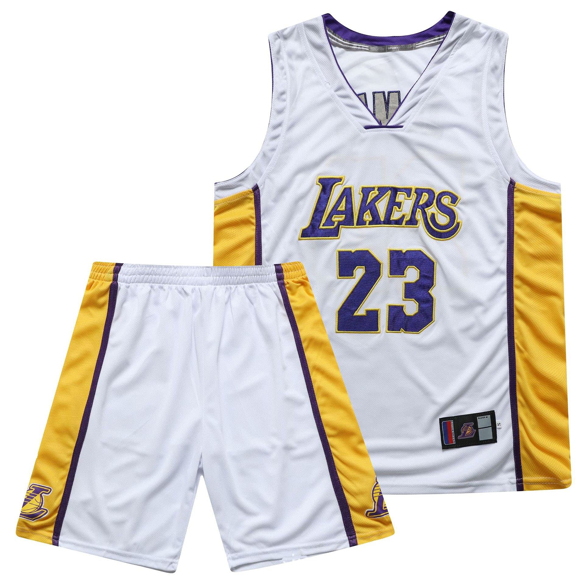 SYxinglongMen's Basketball Uniforms, NBA Basketball Uniforms James #23,  Lakers Season Uniforms, Sleeveless Jerseys For Men And Women, Nba T-shirts
