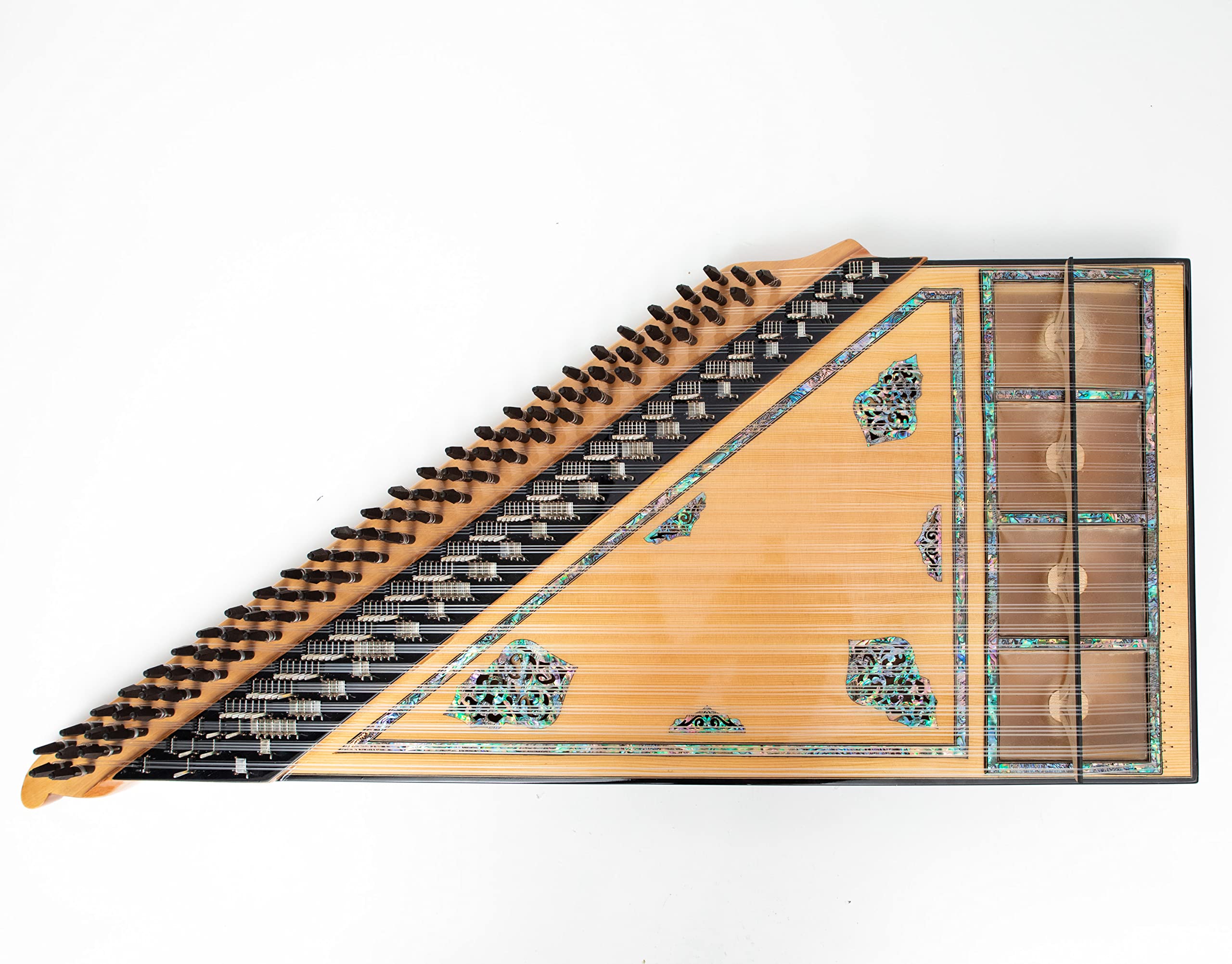 Concert Turkish Kanun with REAL Mother Of Pearl Professional Level + Hard Case