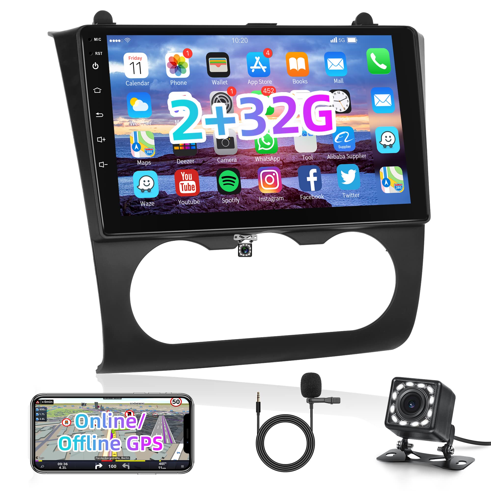 Buy for Nissan Altima 20082012 Android Car Stereo 2+32G with Mirror