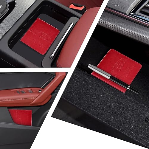 Miniatura 2 de Paquete de 2 soportes para registro y seguro de automóvil para mujeres y hombres, organizador de documentos con hebilla magnética para un fácil