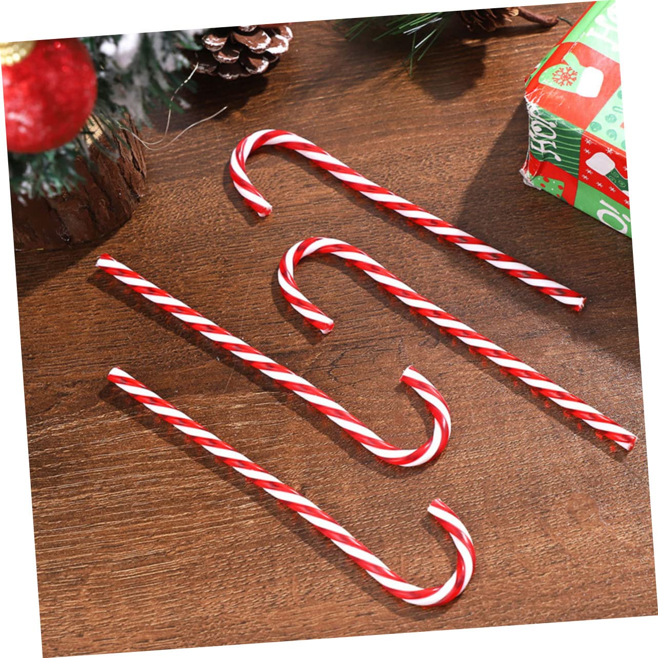 IMIKEYA 250 STK Christbaumschmuck Zuckerstangen Zum Basteln Gefälligkeiten Für Weihnachtsfeiern Weihnachtslutscher Dekorationen Zuckerstangen-weihnachtsbaumdekoration Weihnachtsbehänge P.s