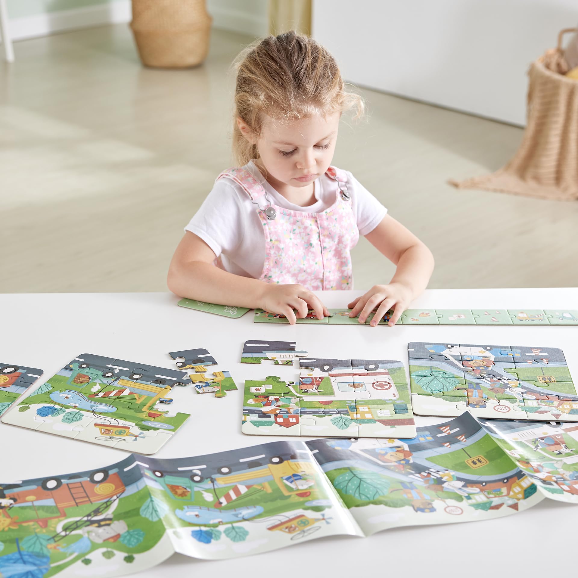 Puzzle 200 pz. DINOSAURI 150x30 cm. - Hape - - Giocattoli di Qualità