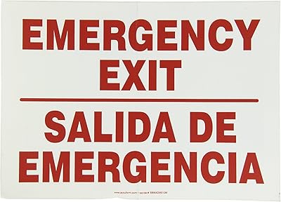 Accuform SBMADM510MVS Adhesive Vinyl Spanish Bilingual Sign, Legend