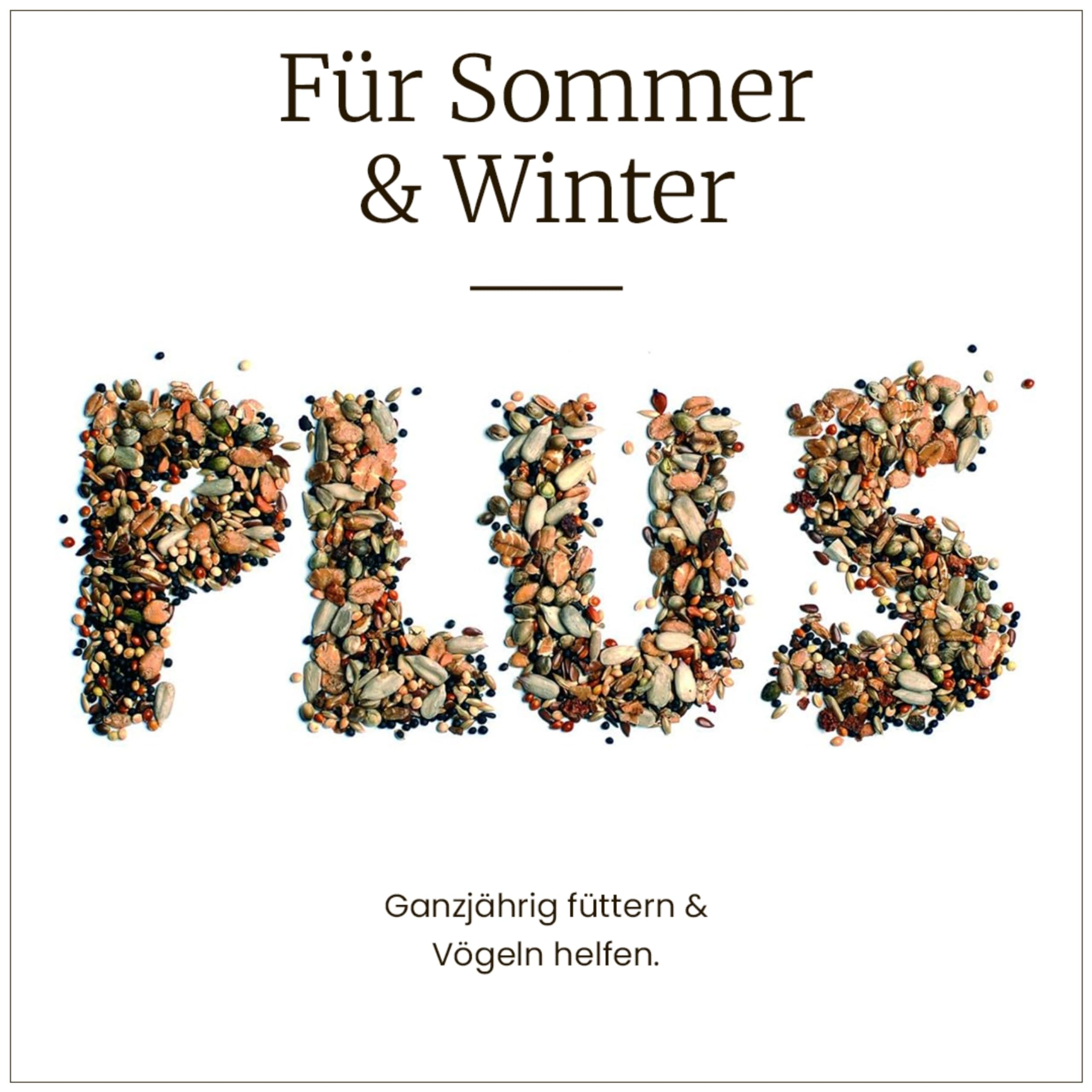 Erdtmanns Wildvogelfutter Starterpaket (1 x 2.15 kg) – mit Futterspender & Buch von Peter Berthold – inkl. Poster & Füttertipps für Sommer & Winter – Vogelfutter – Geschenkset für Naturfreunde