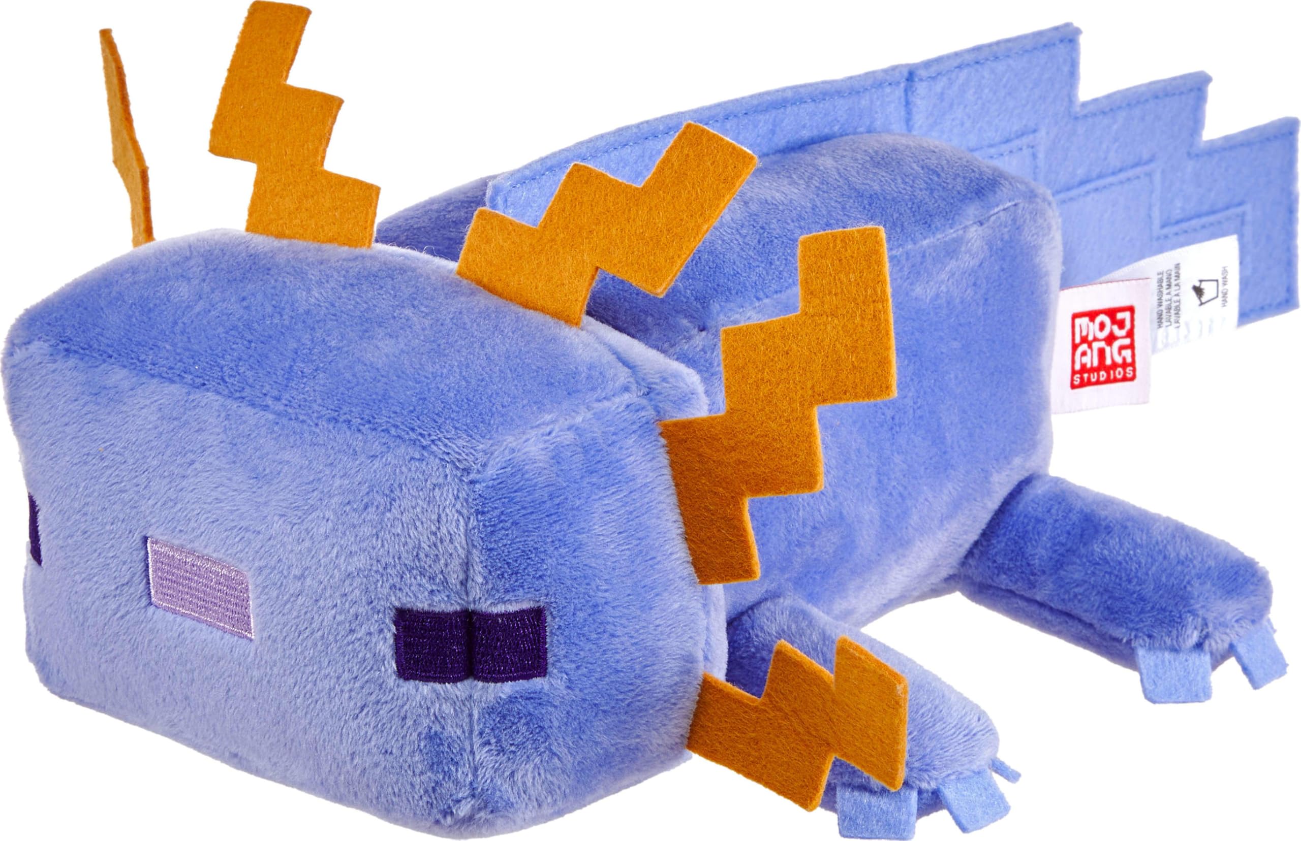 Mattel Minecraft Plush Toy, Collectible Blue Axolotl Soft Doll Inspired by Video Game Character, 8-inch, JDH77 - Image 2