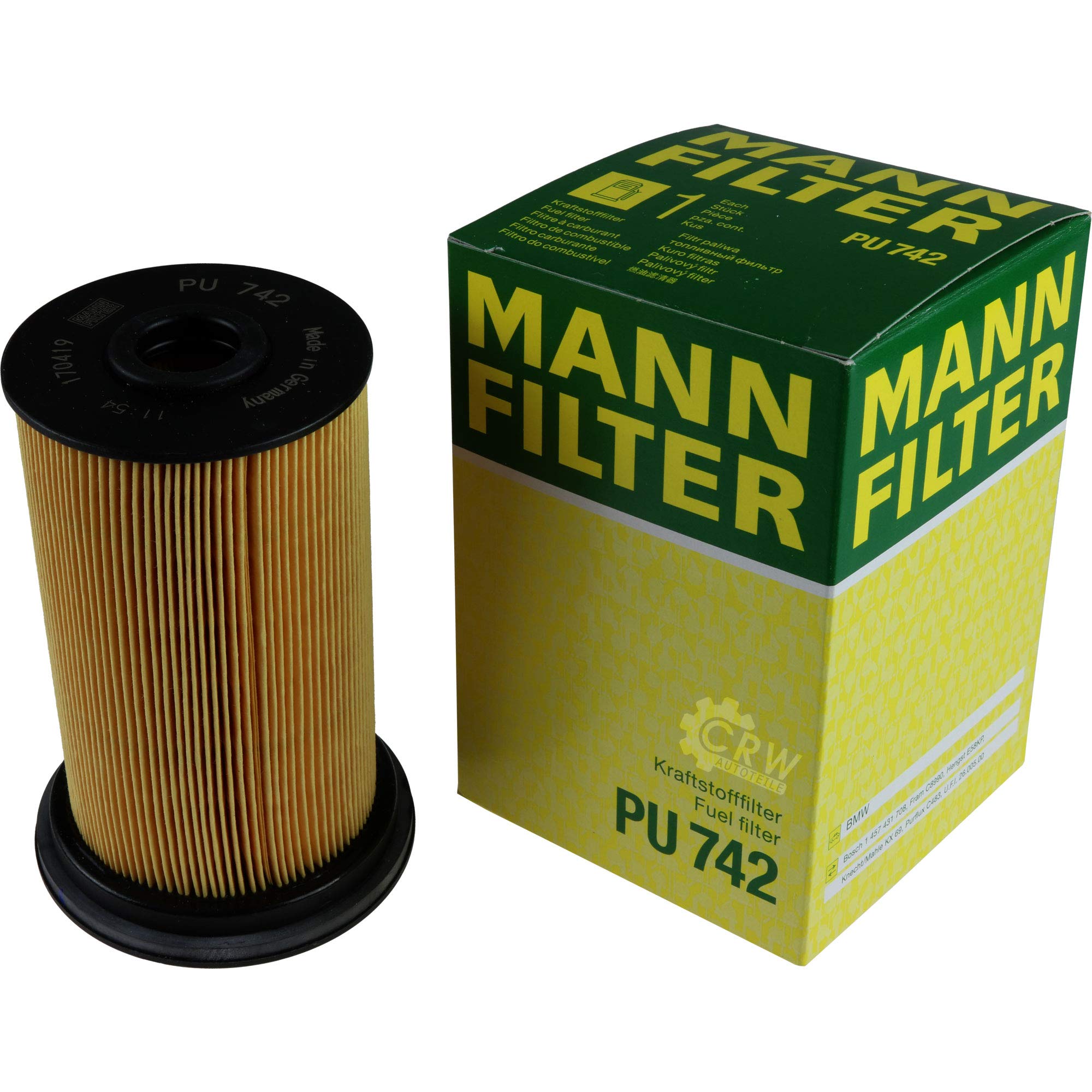 Paquete de inspección Kit de mantenimiento de filtros con filtro de aceite HU 718/1 z, filtro de aire C 15 105/1, filtro de combustible PU 742, filtro de habitáculo FP 6724, tornillo de