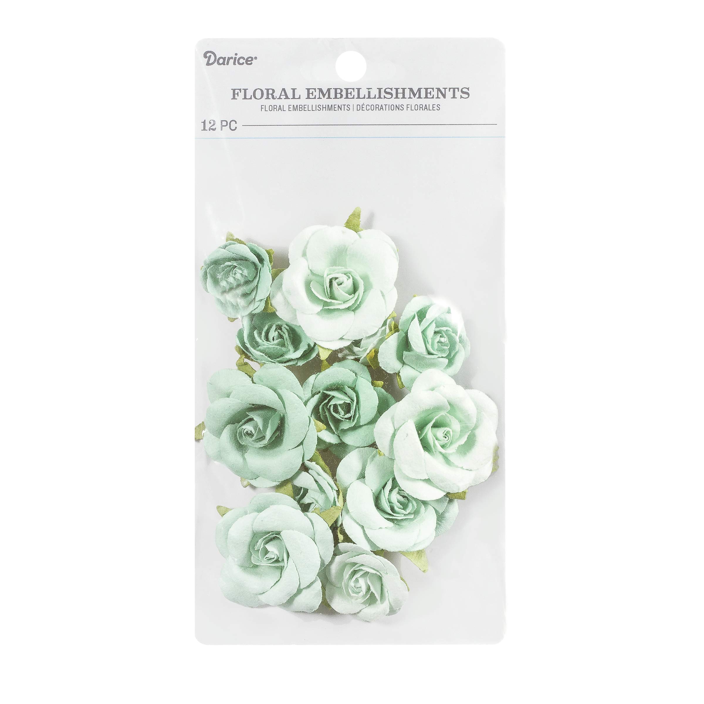 Darice 30062031 - Decorazioni floreali a forma di rosa dolce, 12 pezzi