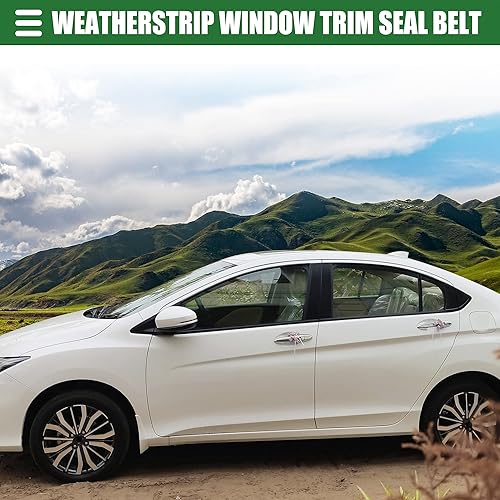 Miniatura 2 de Motoforti Kit de cinturón de sellado para ventana exterior de automóvil, para Honda Civic 2012-2015, ABS, 72450TR0A01, negro, 1 juego, delantero