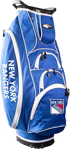 Team Golf NHL - Divisor de club ligero de 10 vías, soporte de acción de resorte, bolsillo enfriador aislado, guante de velcro y soporte para