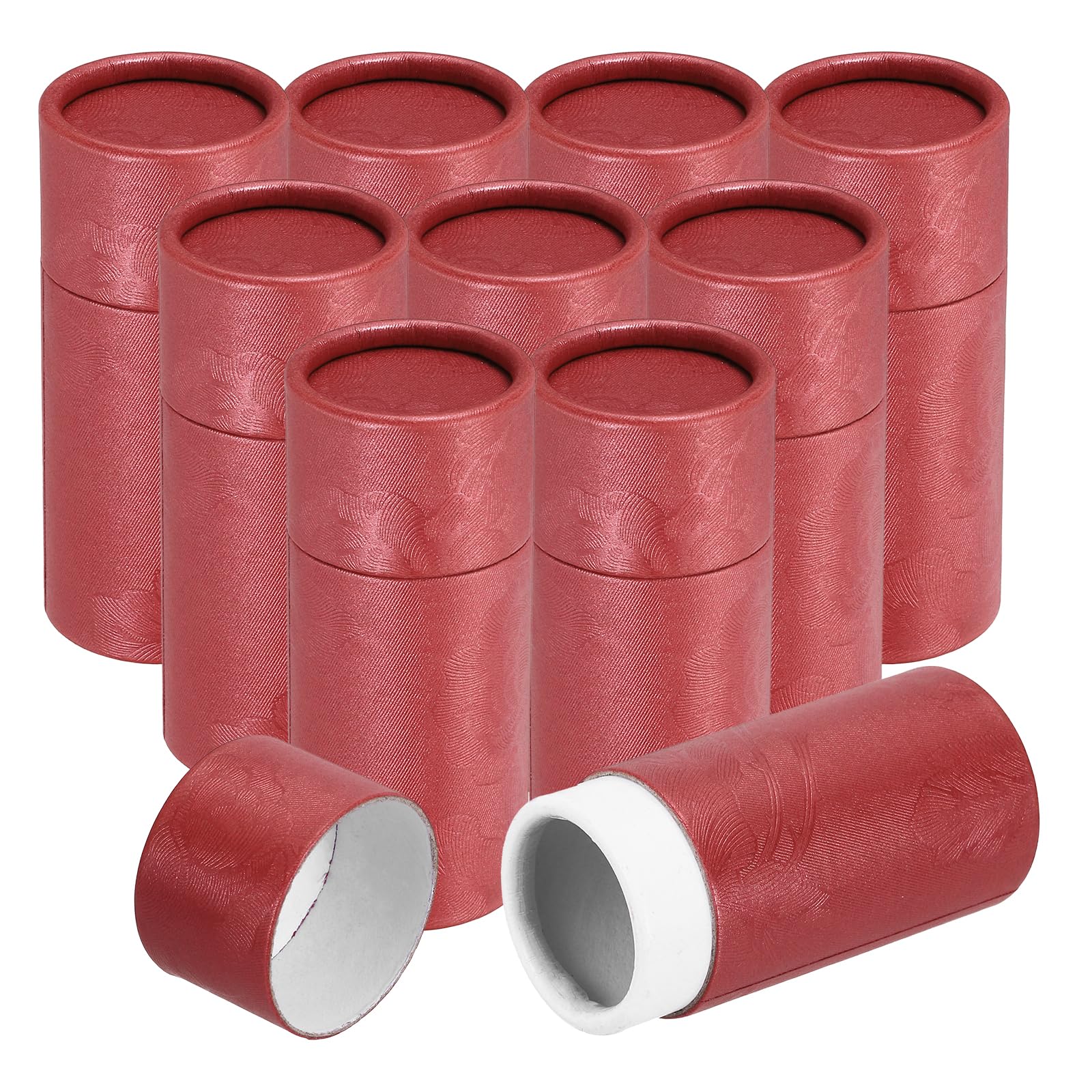 Tubes en carton kraft rouge Quarkzman de 10ml pour flacons