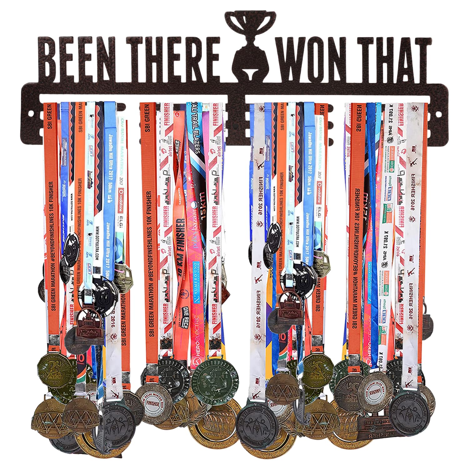 Seahz Artworks Medal Hangers for Wall |Medal Holder for Wall | Been There Won That Brown Medal Holder Display Holds Upto 24-30 Medals (B0CJRMJFZ9) Amazon Price History, Amazon Price Tracker