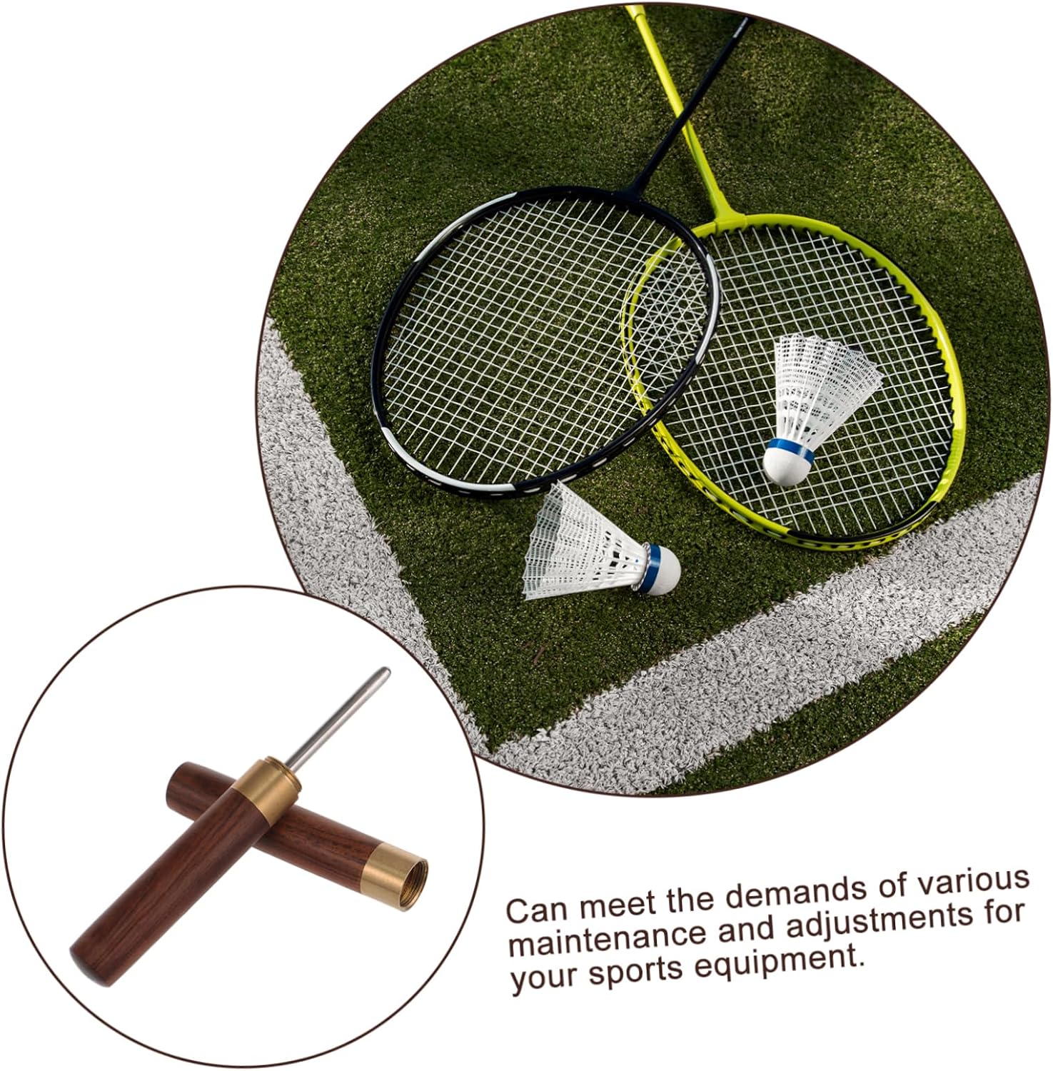 Tennis Badminton Racket Threading Tool Stringing Machine Racket Stringing Awl Comfortable Grip for Precise and Maintenance