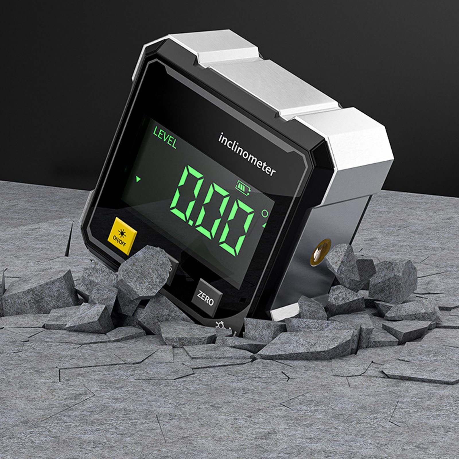 Luminis Precision X1 Rapporteur d'angle numérique à 4 côtés avec écran LCD pour le travail du bois