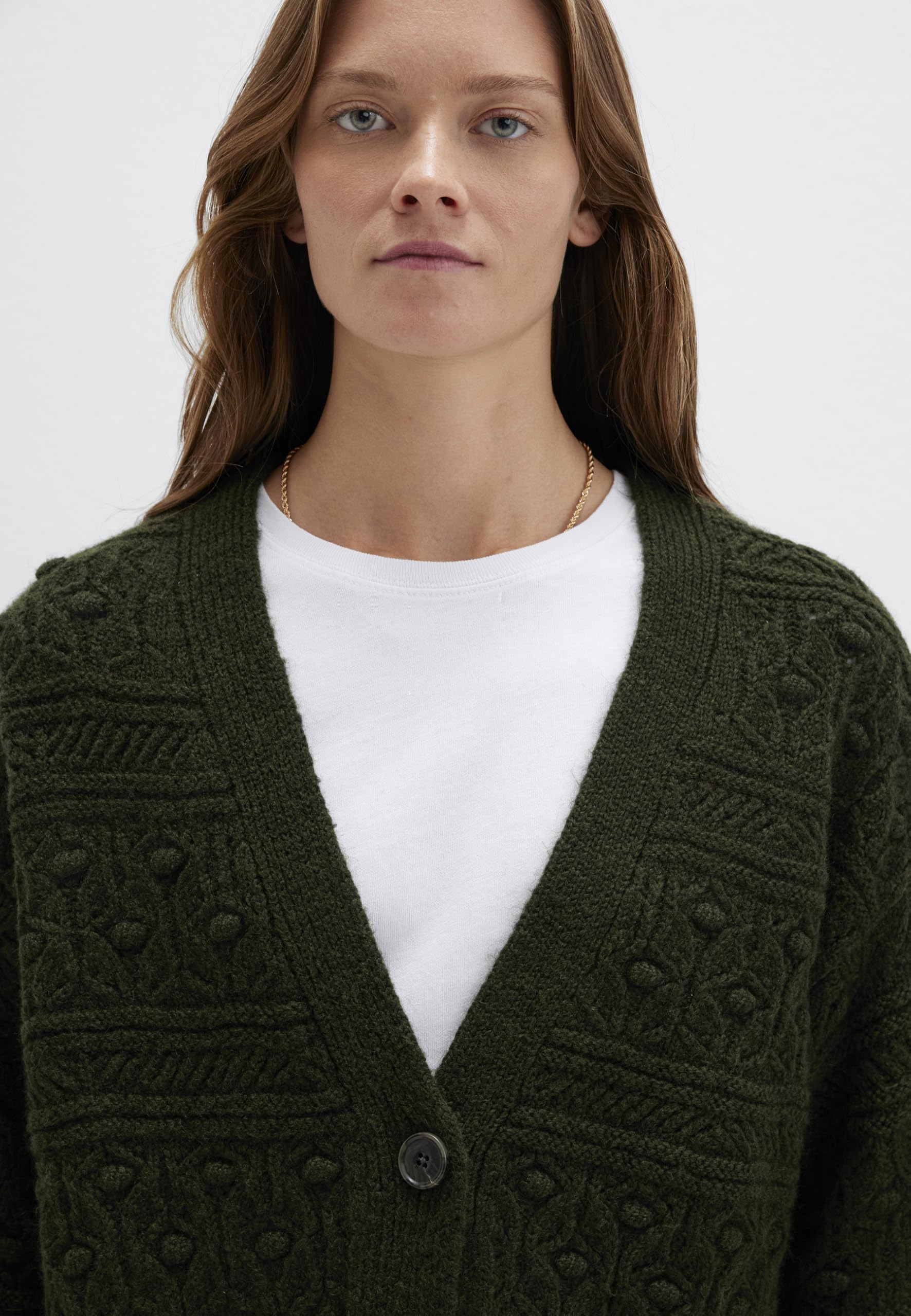 Mavi Button Front Cardigan Sweater Mujer