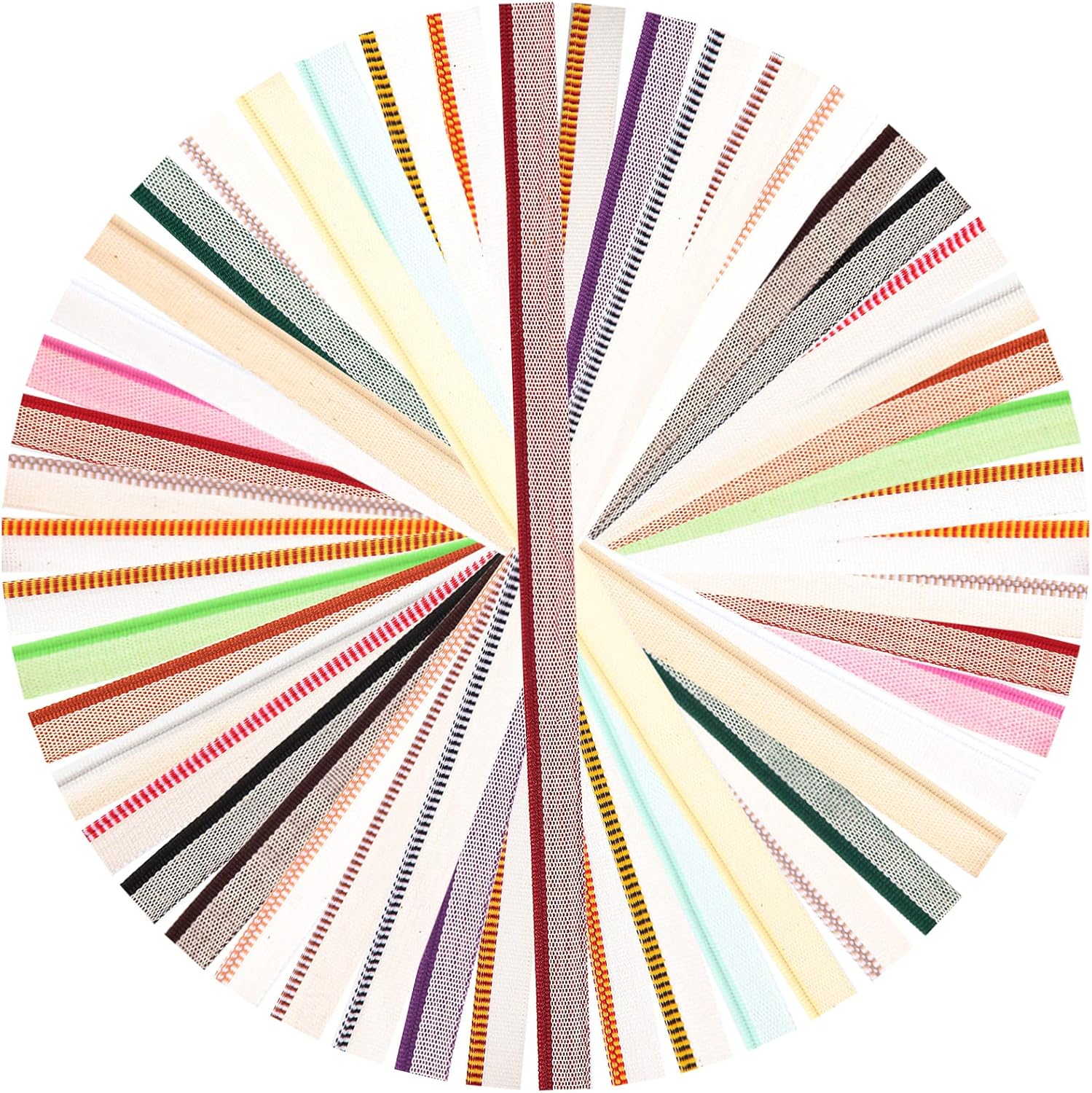 Fuceury 24 Pieces Bookbinding Endbands, 12 Inch 24 Colors Cotton Binding Kit for