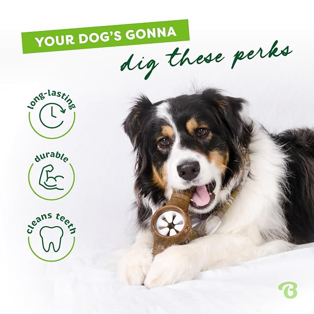 Foto 3 de 6 de Benebone Durable Interactive Pawplexer Dog Chew Toy for Aggressive Chewers, Real Bacon, Small