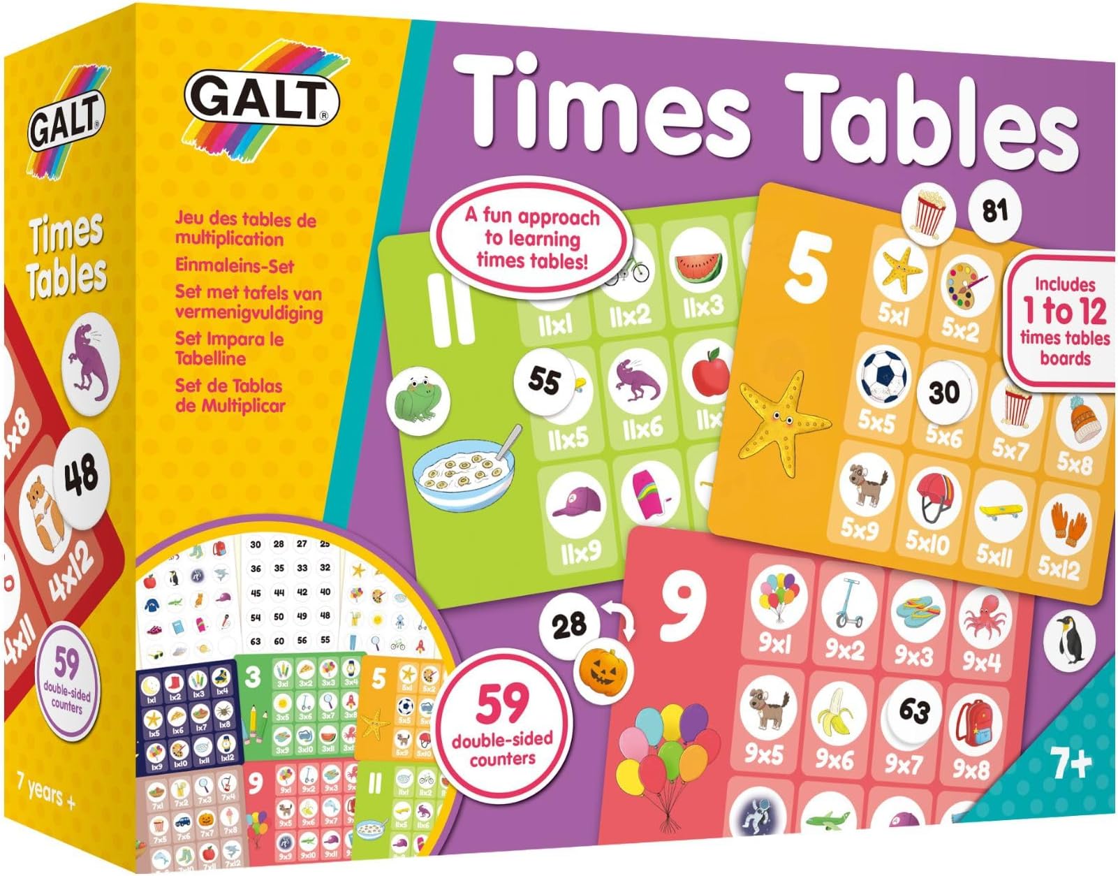 Galt, Times Tables, Times Tables Games, Ages 7 Years Plus