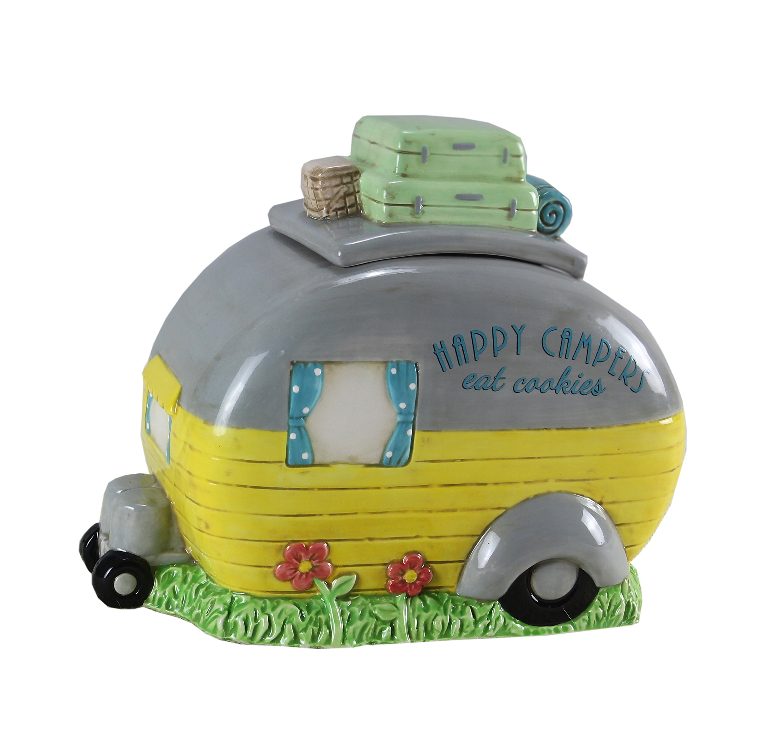 Young's Ceramic Camper Cookie Jar, 9.5"