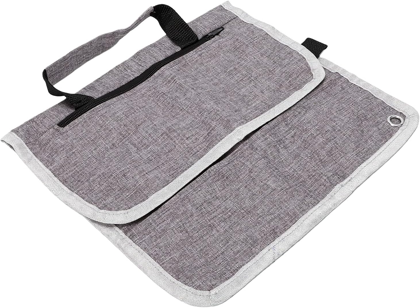 Naroote Airplane Seat, Oxford Cloth Travel Storage Bag with Multi Pocket, Seat Back, 46 x 30.5 cm Machine Washable for Tablet Phone Snacks on Flights
