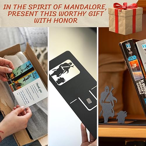 Miniatura 3 de Renovatio Sujetalibros de metal Mercenary & Baby - Sujetalibros de anime lindo, único, geek para el hogar, la oficina y la habitación de los niños,