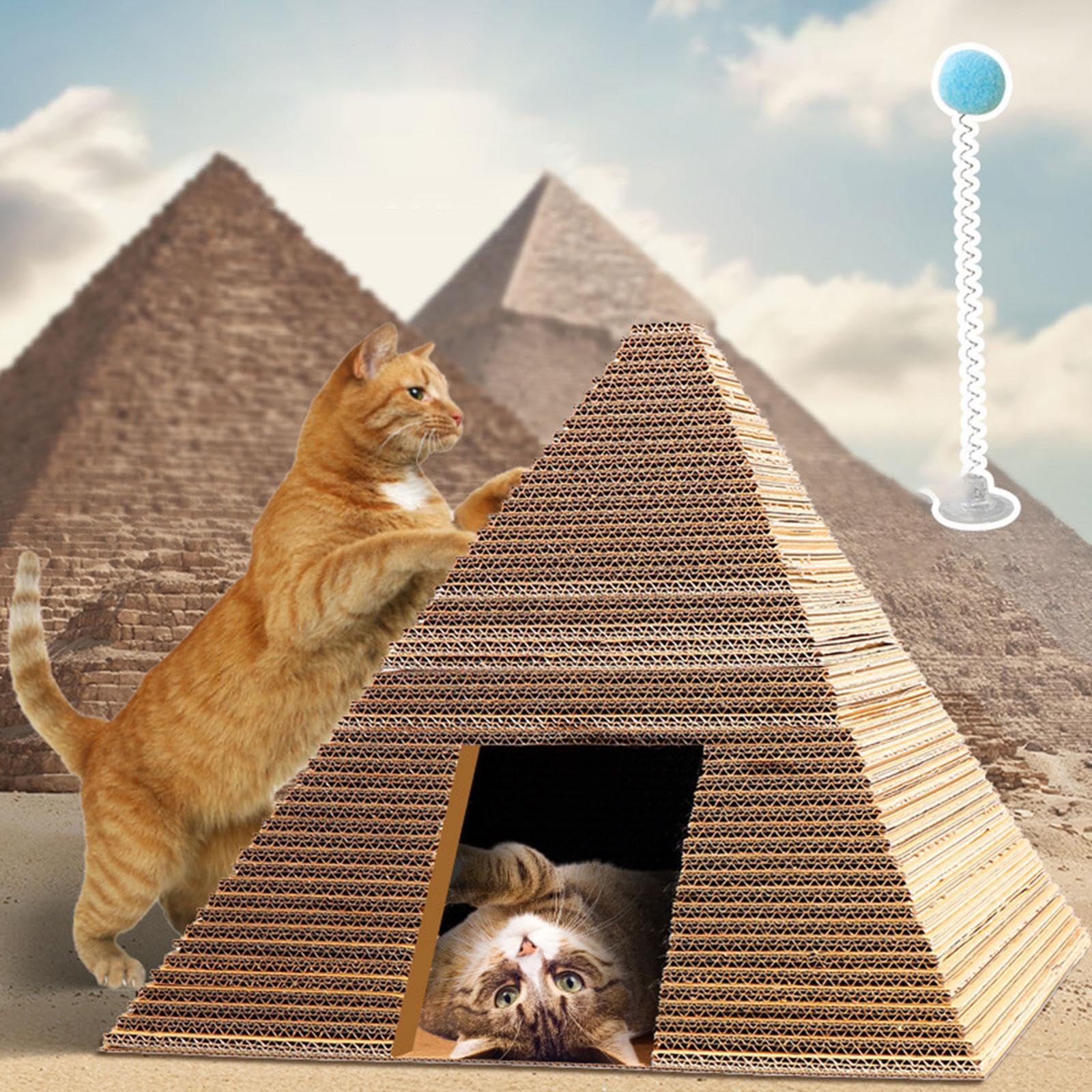 Tiragraffi Per Gatti Piramide Cartone Proteggi Divano