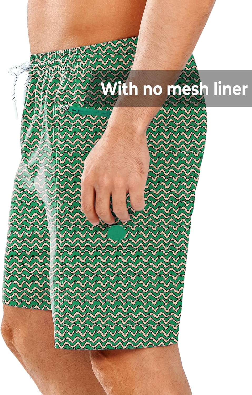 NORTHYARD Mens Swim Trunks Board Shorts 9 Inch Bathing Suit Swimwear Quick Dry Beach Short with Zipper Pocket - No Mesh Liner - Image 2