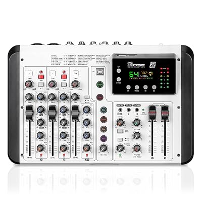 Audio Array 6-Channel Hybrid USB Summing Mixer | 4 Analog & 2 Digital Channels |192kHz/24Bit OTG Recording| 99 DSP FX| BT Connectivity | 2XL