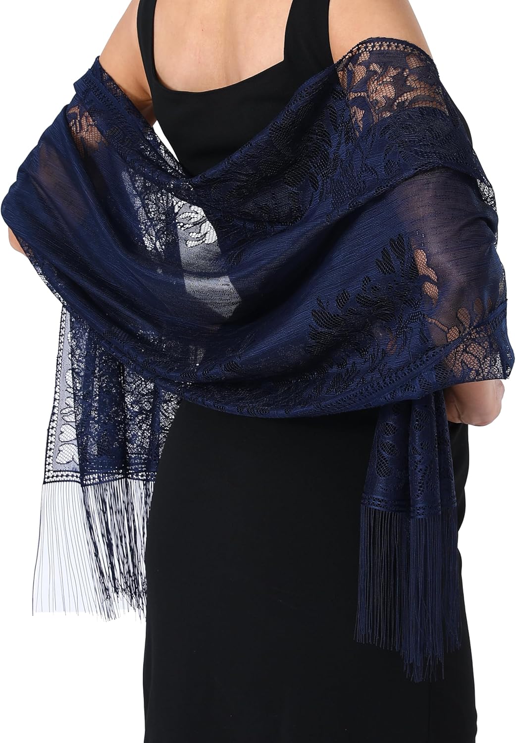 BRYCTSISEN Womens Lace Shawls and Wraps for Evening Wedding 1920s Dress