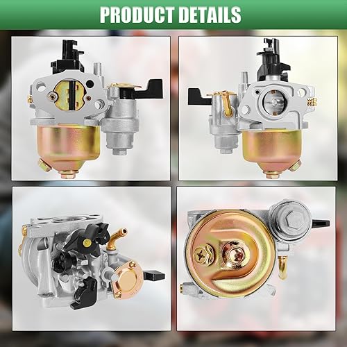Miniatura 6 de Carburador + bobina de encendido compatible con GX110 GX120 GX140 GX160 GX168 GX168F GX200 5HP 5.5HP 6.5HP 16100-ZH8-W61 Generador de cortacésped