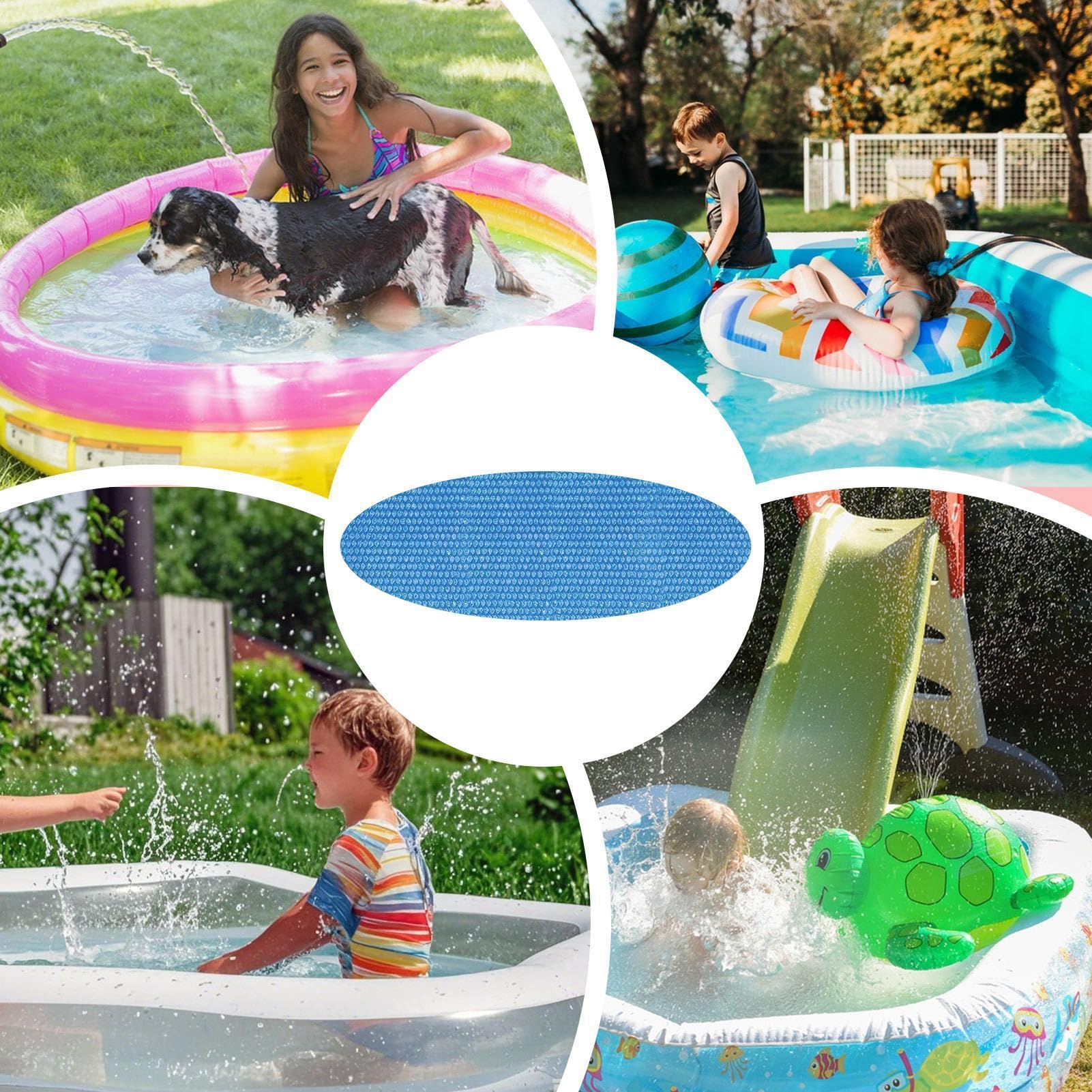 Copertura Piscina Rotonda Telo Solare Termico Pieghevole